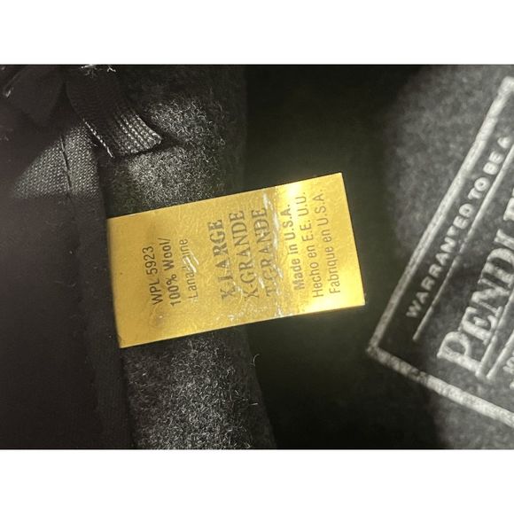 Pendleton 100% Virgin Wool Gray Grey Fedora Style XL 7 1/2 to 7 3/4 Hat X-Large - Picture 9 of 9